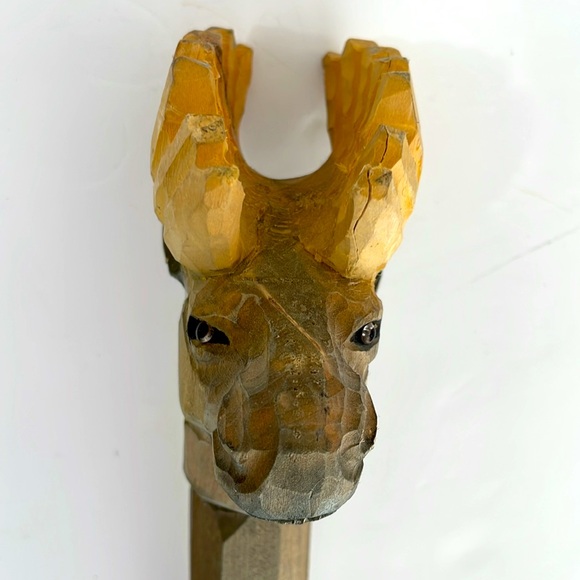 Hand Carved Wooden Walking Stick - Picture 16 of 16